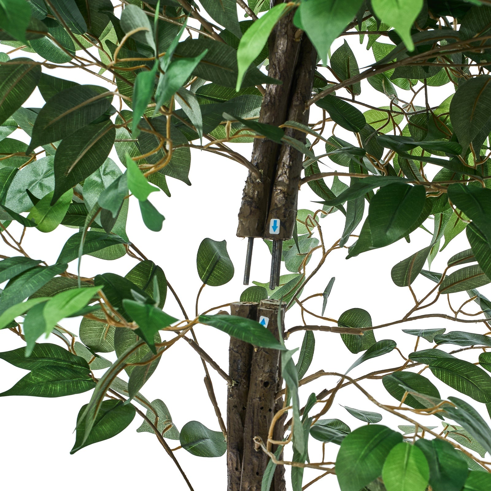 Livsip 2 Pack Artificial Ficus Tree Faux Potted Plants Home Garden Decor 180cm - Sunyee