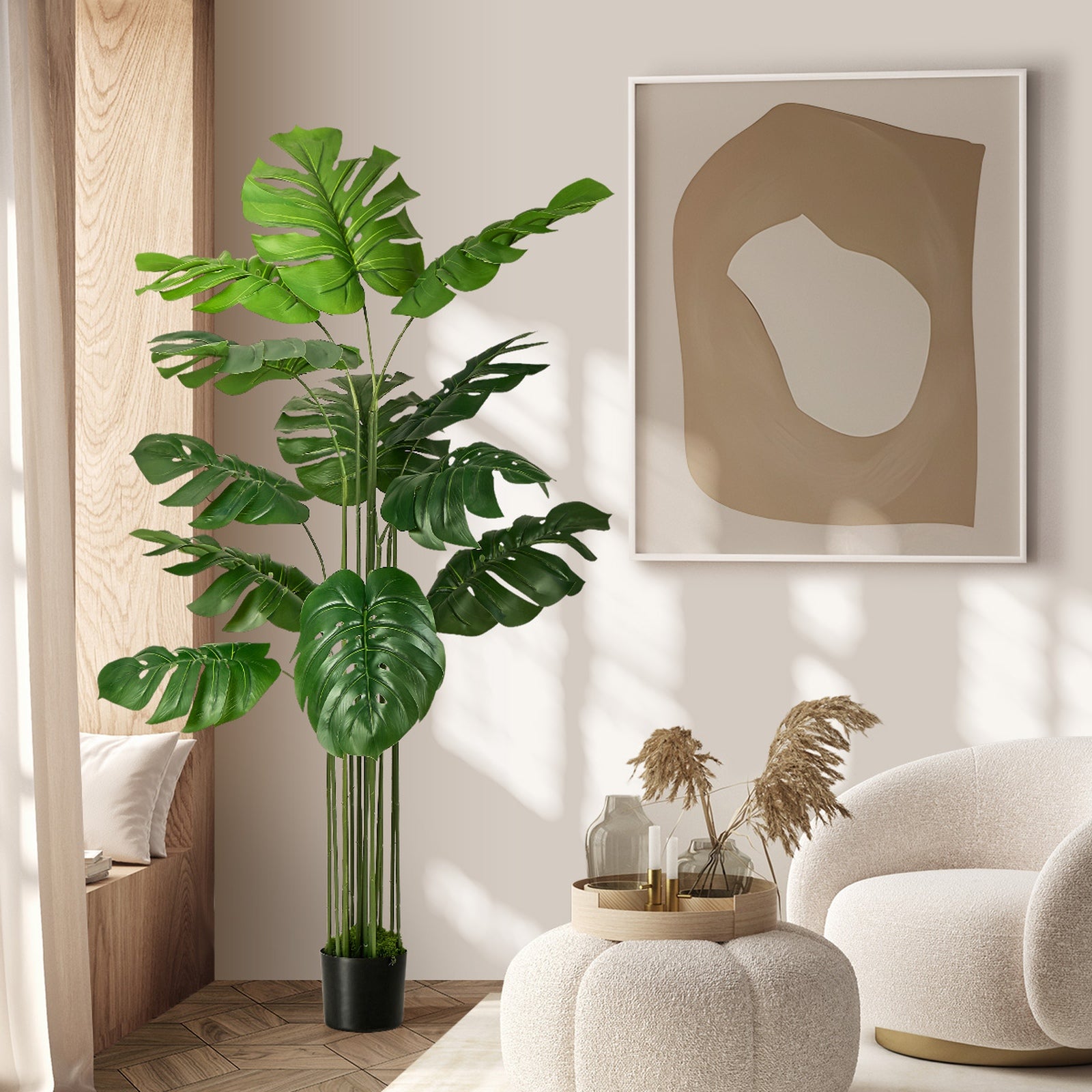 Livsip 150cm Artificial Monstera Deliciosa Plant Fake Tropical Tree Home Decor