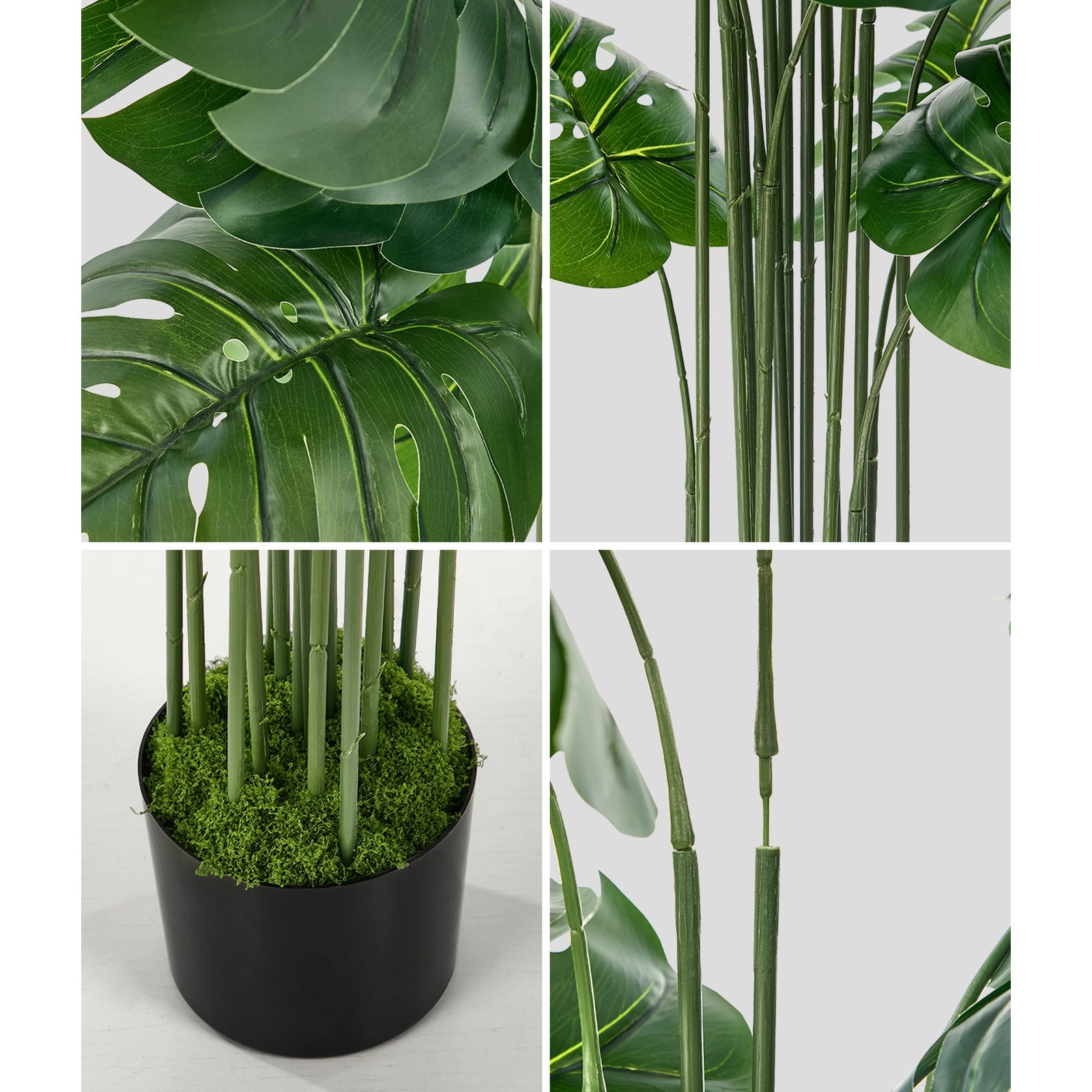 Livsip 150cm Artificial Monstera Deliciosa Plant Fake Tropical Tree Home Decor