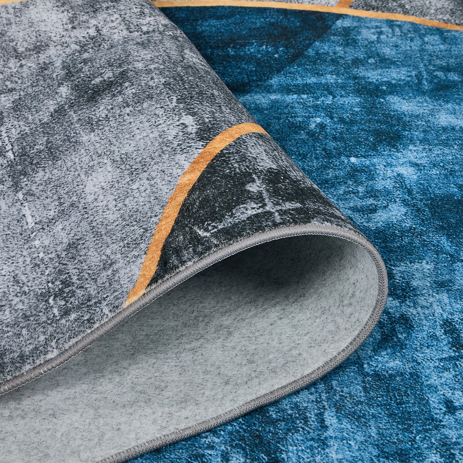 Oikiture Abstract Geometric Area Rug Washable Low Pile Carpet Decor 200X290cm