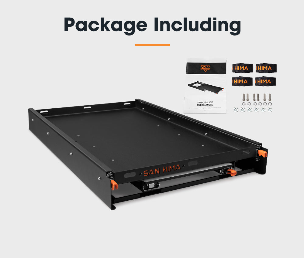 San Hima 75L Fridge Slide With Extendable Table Cutting Board Caravan Parts 90KG - Sunyee