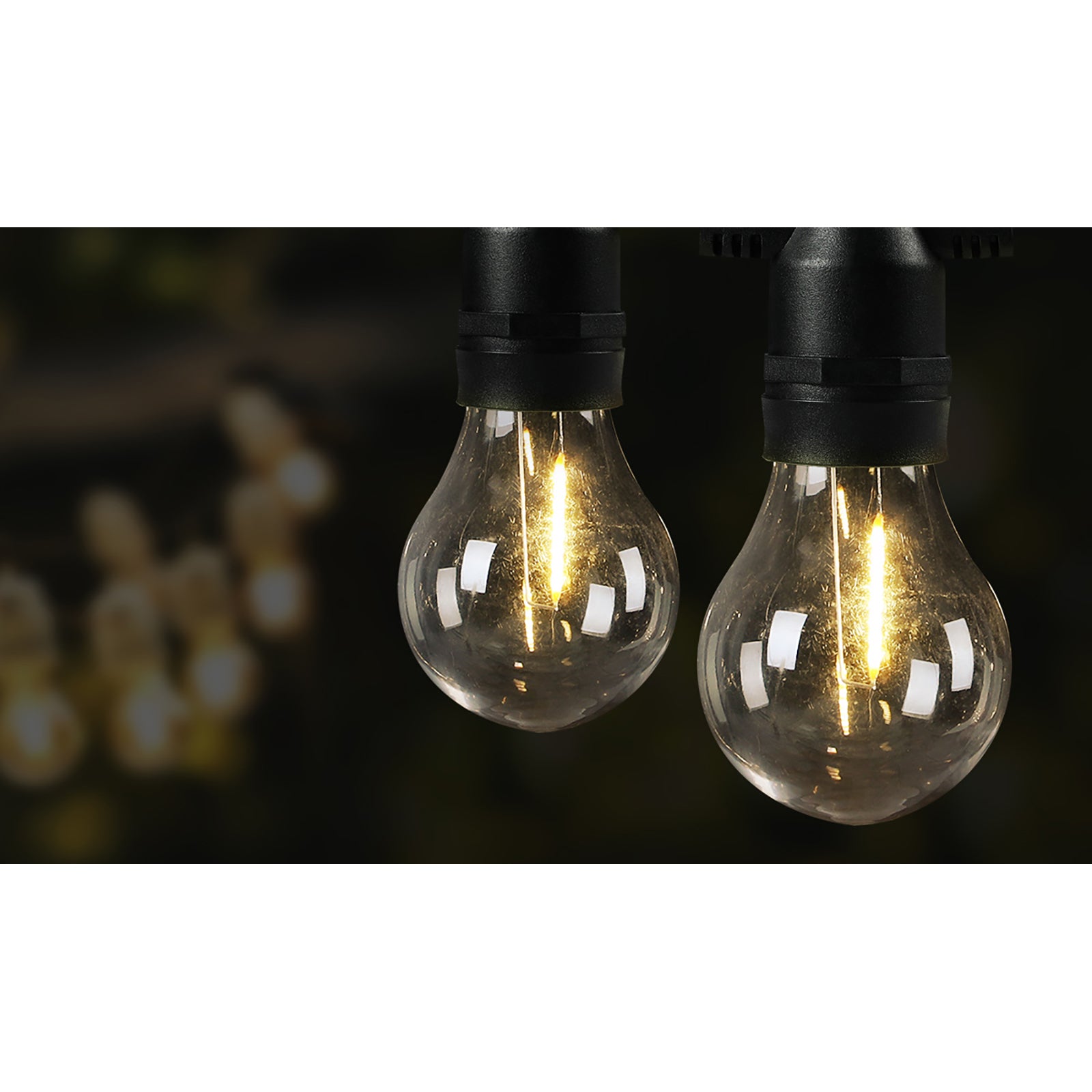 Mazam 23-68M Festoon Lights LED String Light Waterproof Wedding Party Outdoor - Sunyee