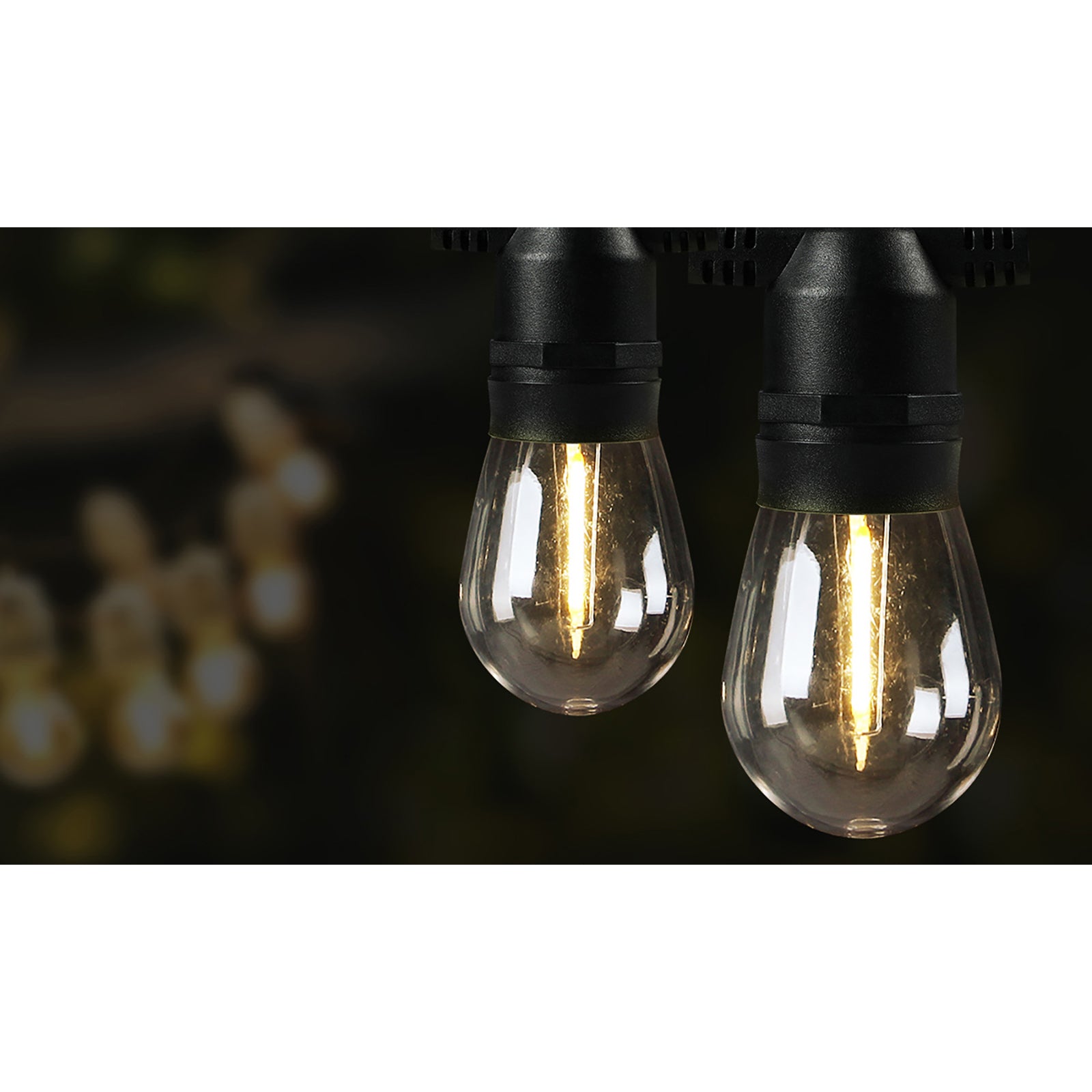 Mazam 23-68M LED Festoon Lights String Light Waterproof Wedding Party Outdoor - Sunyee