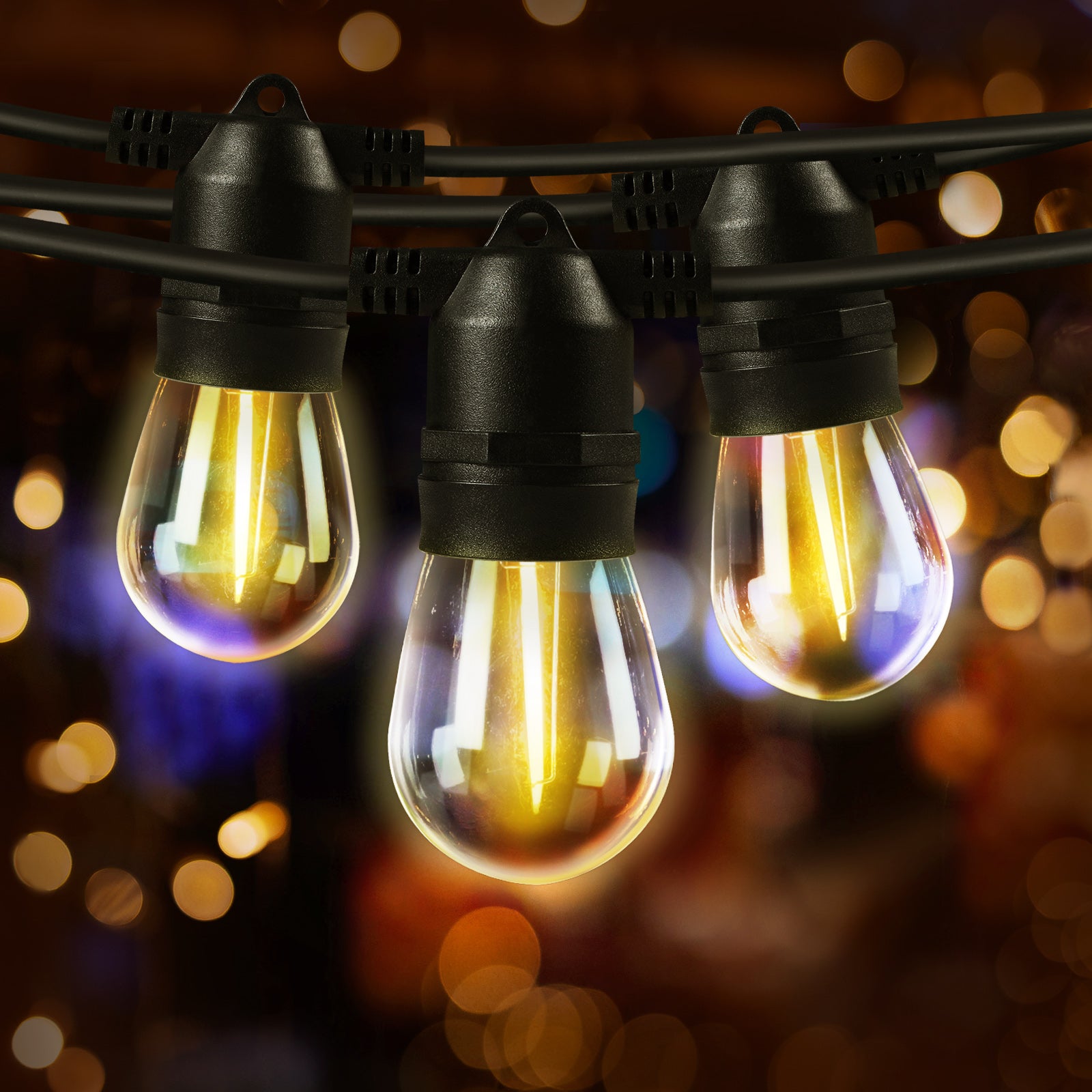 Mazam 23-68M LED Festoon Lights String Light Waterproof Wedding Party Outdoor - Sunyee
