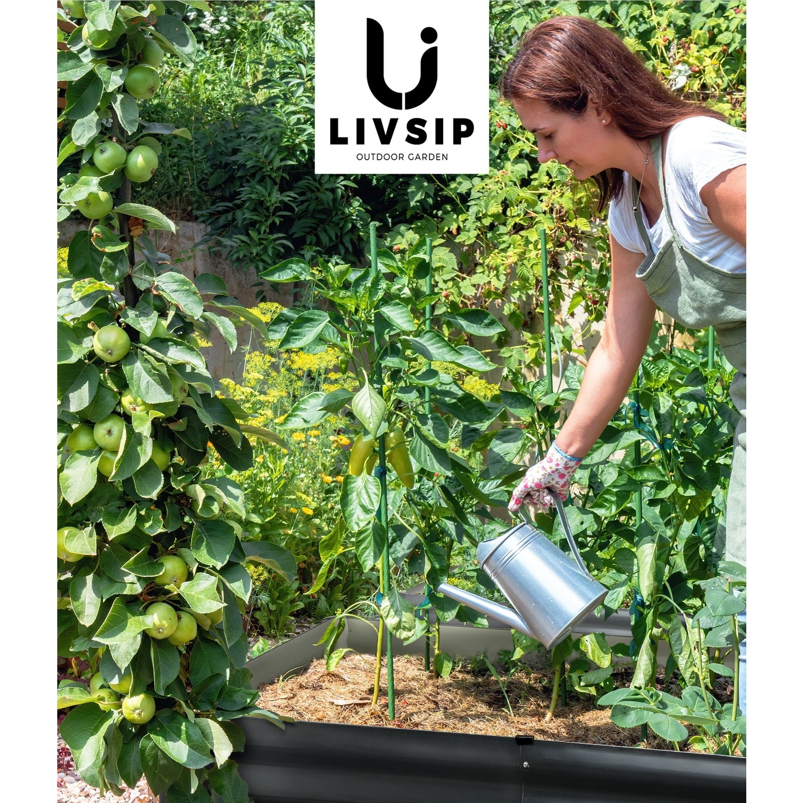 Livsip Garden Bed 290x90x30cm Planter Stand Box Raised Container Galvanise - Sunyee