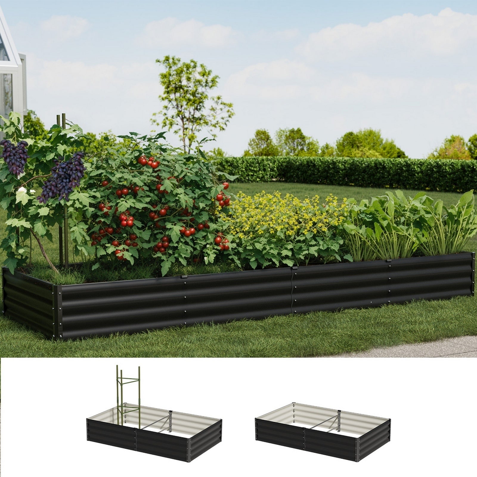 Livsip Garden Bed 9 Models x1 x2 Raised Planter Box Container Galvanised Steel