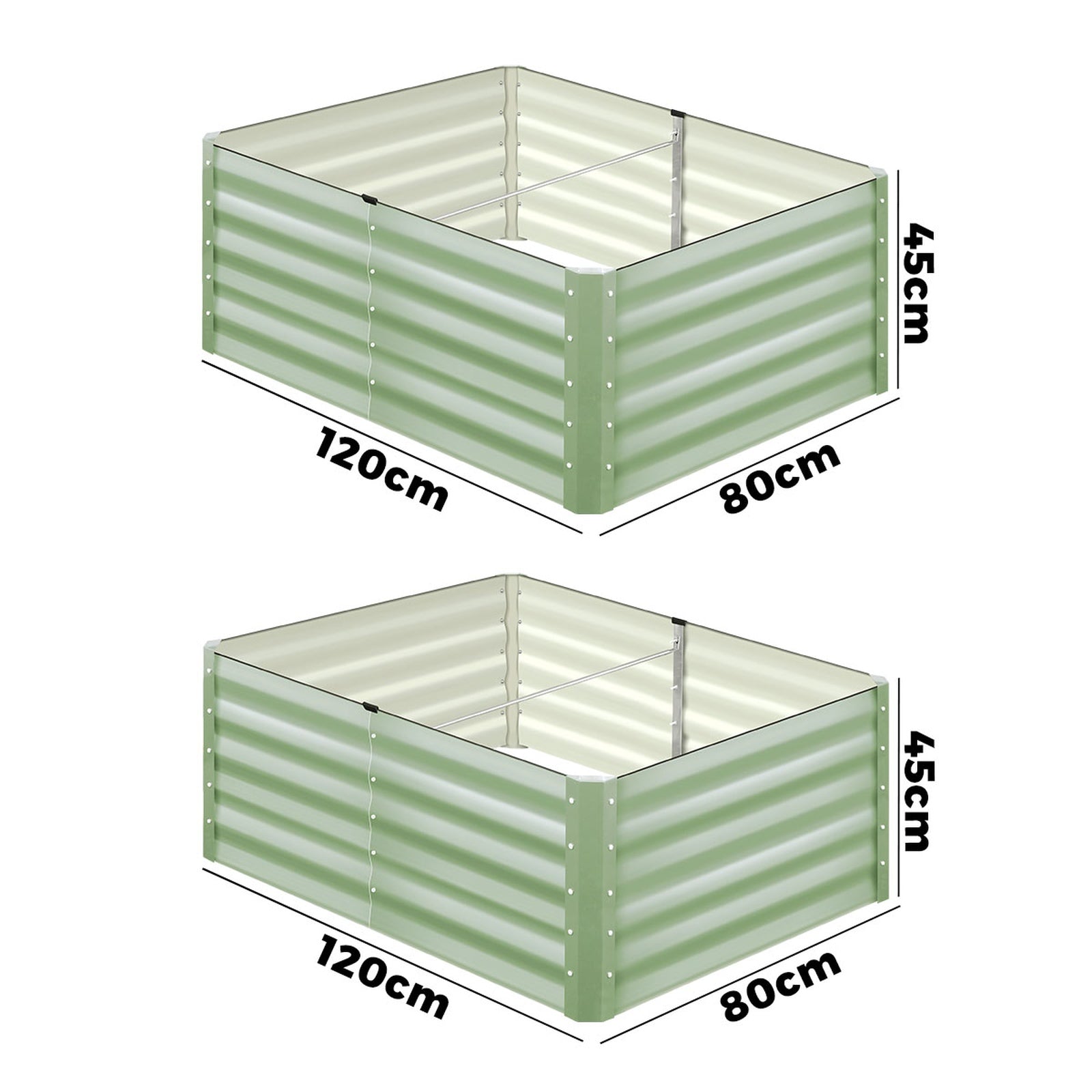 Livsip Garden Bed 240x80x45CM Raised Container Vegetable Planter Box Green - Sunyee