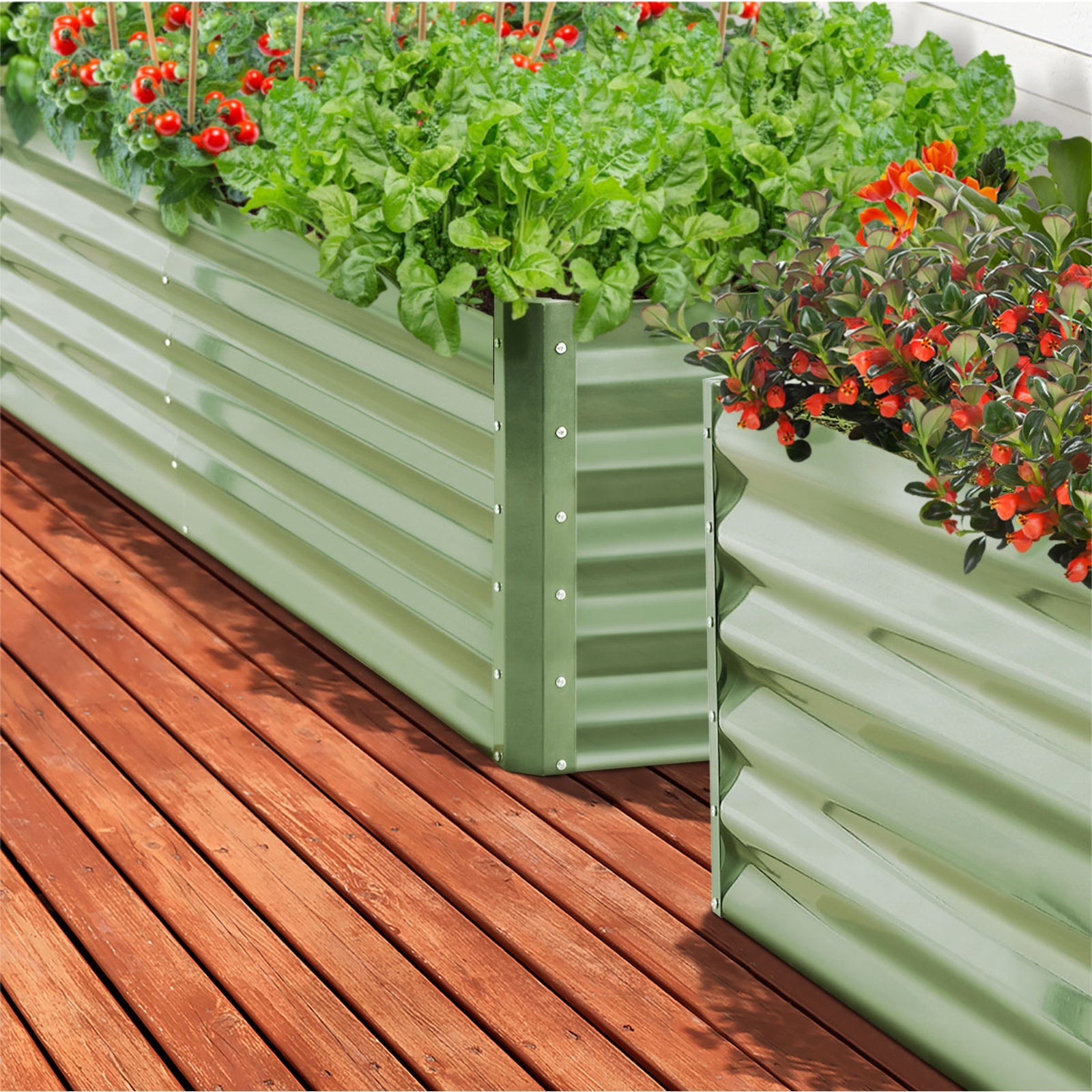 Livsip Garden Bed 320x80x45CM Raised Container Vegetable Planter Box Green - Sunyee