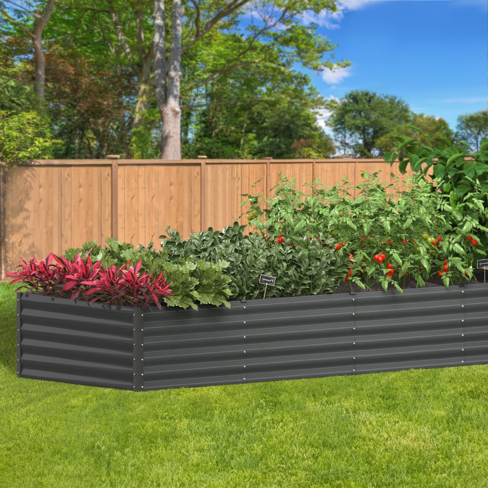 Livsip Garden Bed 9 Models x1 x2 Raised Planter Box Container Galvanised Steel