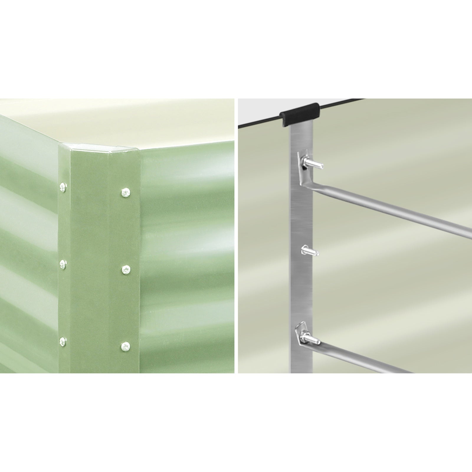 Livsip Garden Bed 240x80x73CM Raised Container Vegetable Planter Box Green - Sunyee