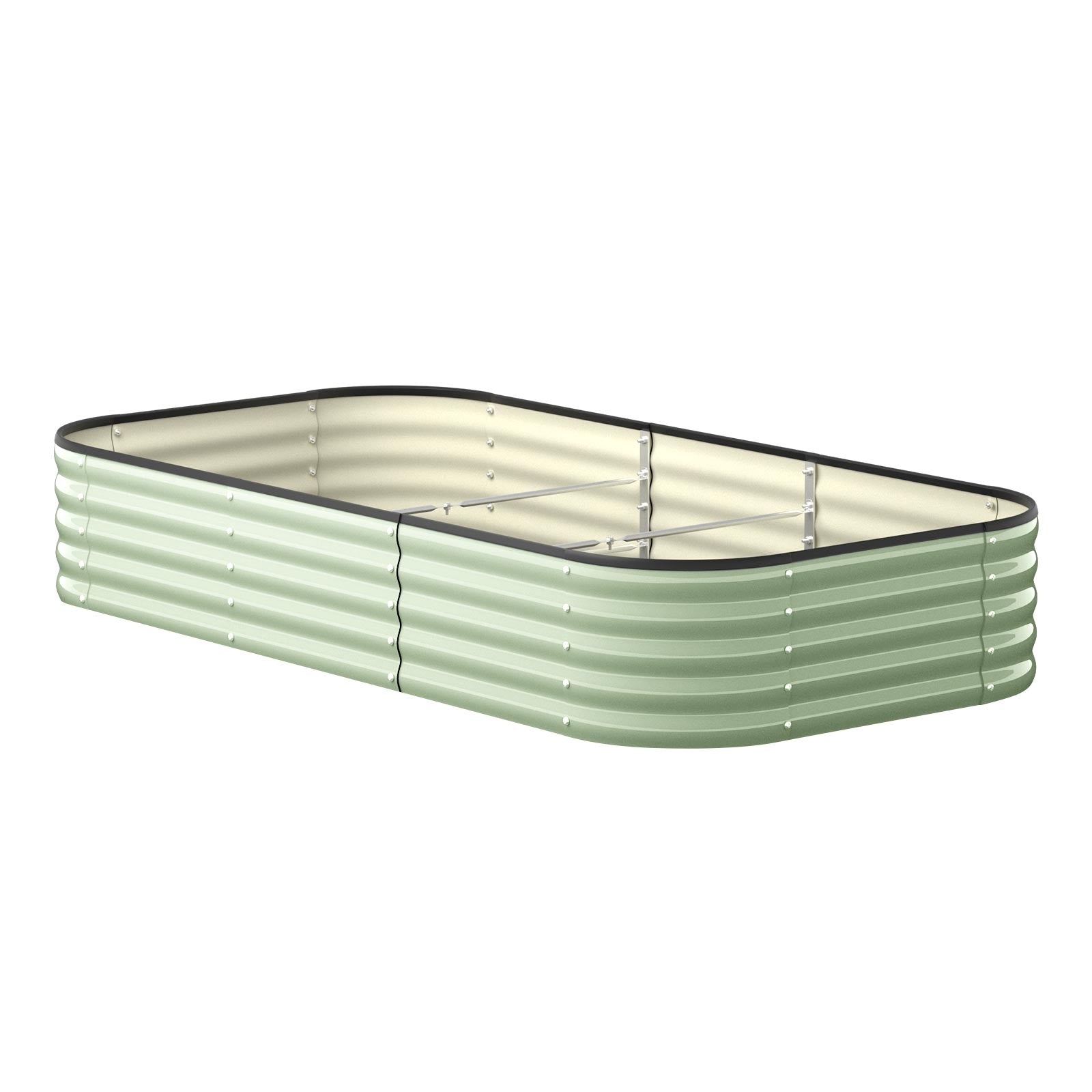 Livsip 9 In 1 Garden Bed Modular Container Planter Galvanised Steel 40CM Height - Sunyee