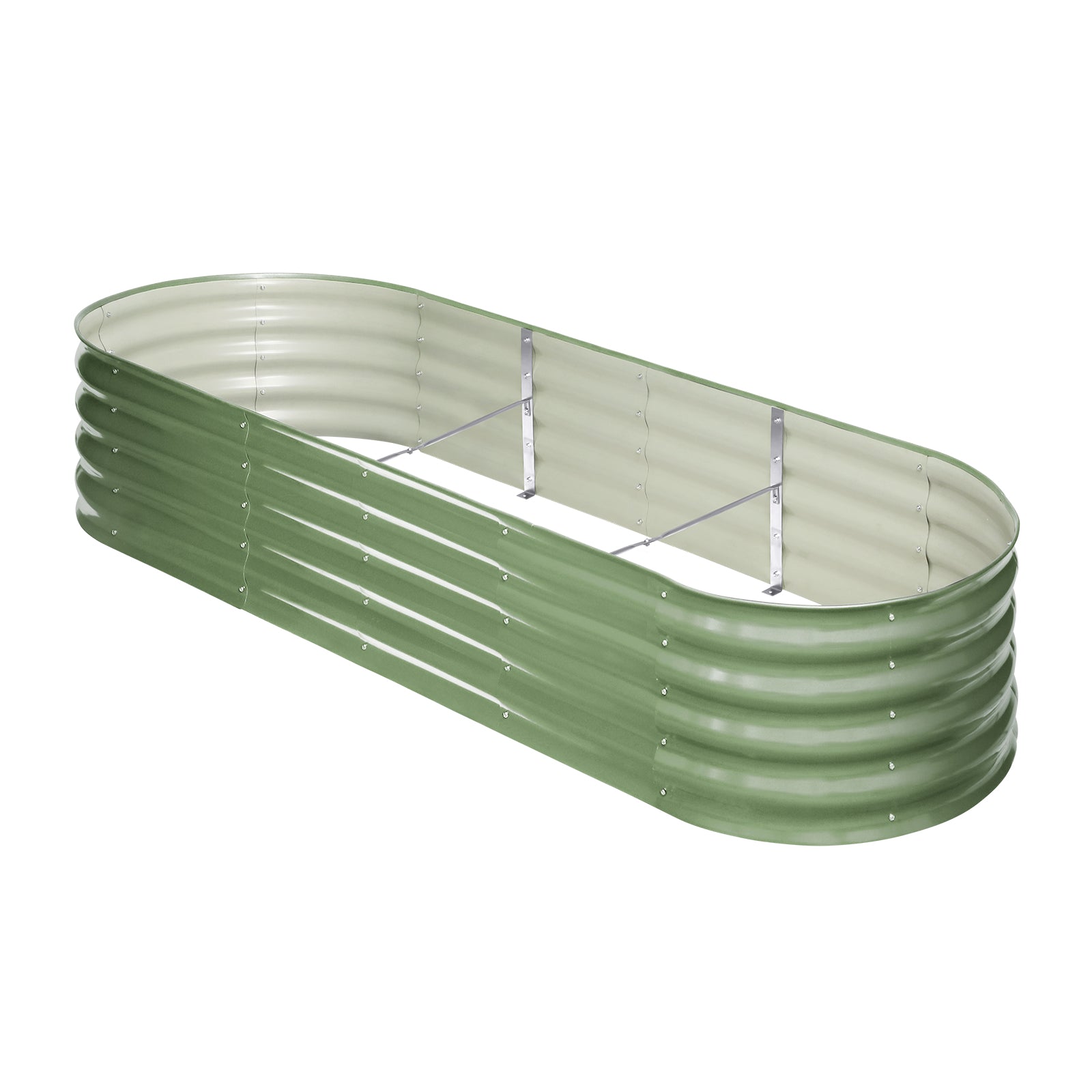 Livsip Garden Bed 240x80x42cm Planter Box Raised Container Galvanised Green - Sunyee