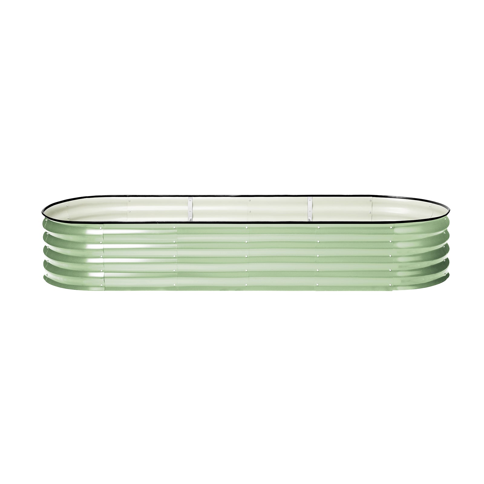 Livsip 2x Garden Bed 240x80x42cm Planter Box Raised Container Galvanised Green - Sunyee