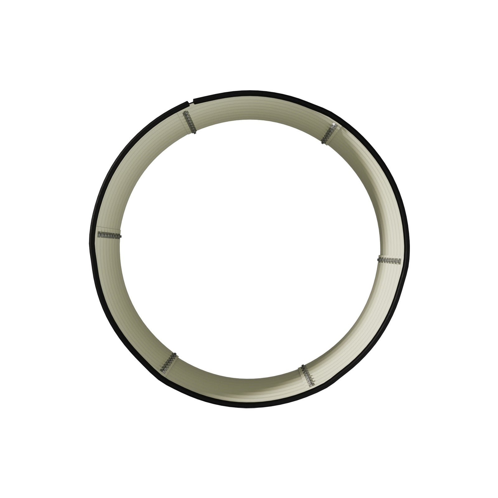 Livsip Garden Bed 90x45cm Galvanised Steel Raised Container Planter Box Round - Sunyee