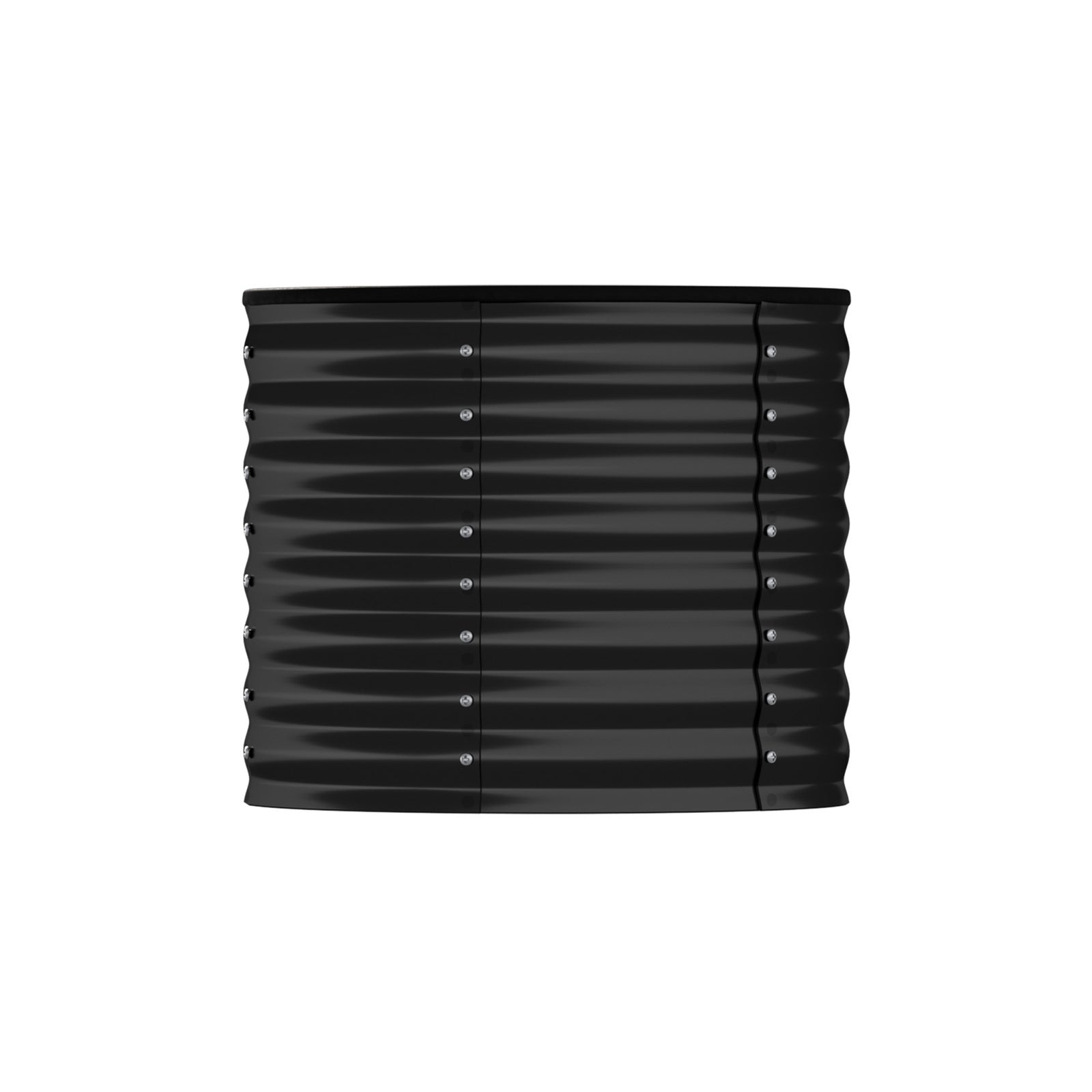 Livsip Garden Bed 80x68cm Galvanised Steel Raised Container Planter Box Round - Sunyee