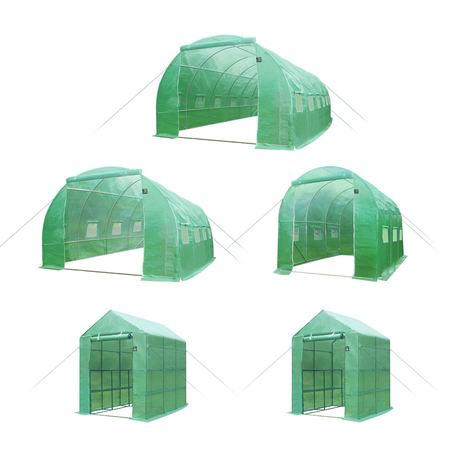Livsip Greenhouse Garden Shed Tunnel Green House Walk in Storage Plant 6M/4M/3M - Sunyee