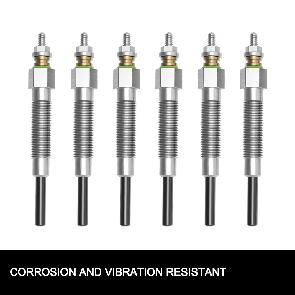 6pcs Glow Plugs FIT Nissan Patrol GQ Diesel 6cyl/ Maverick DA 88-99 - Sunyee