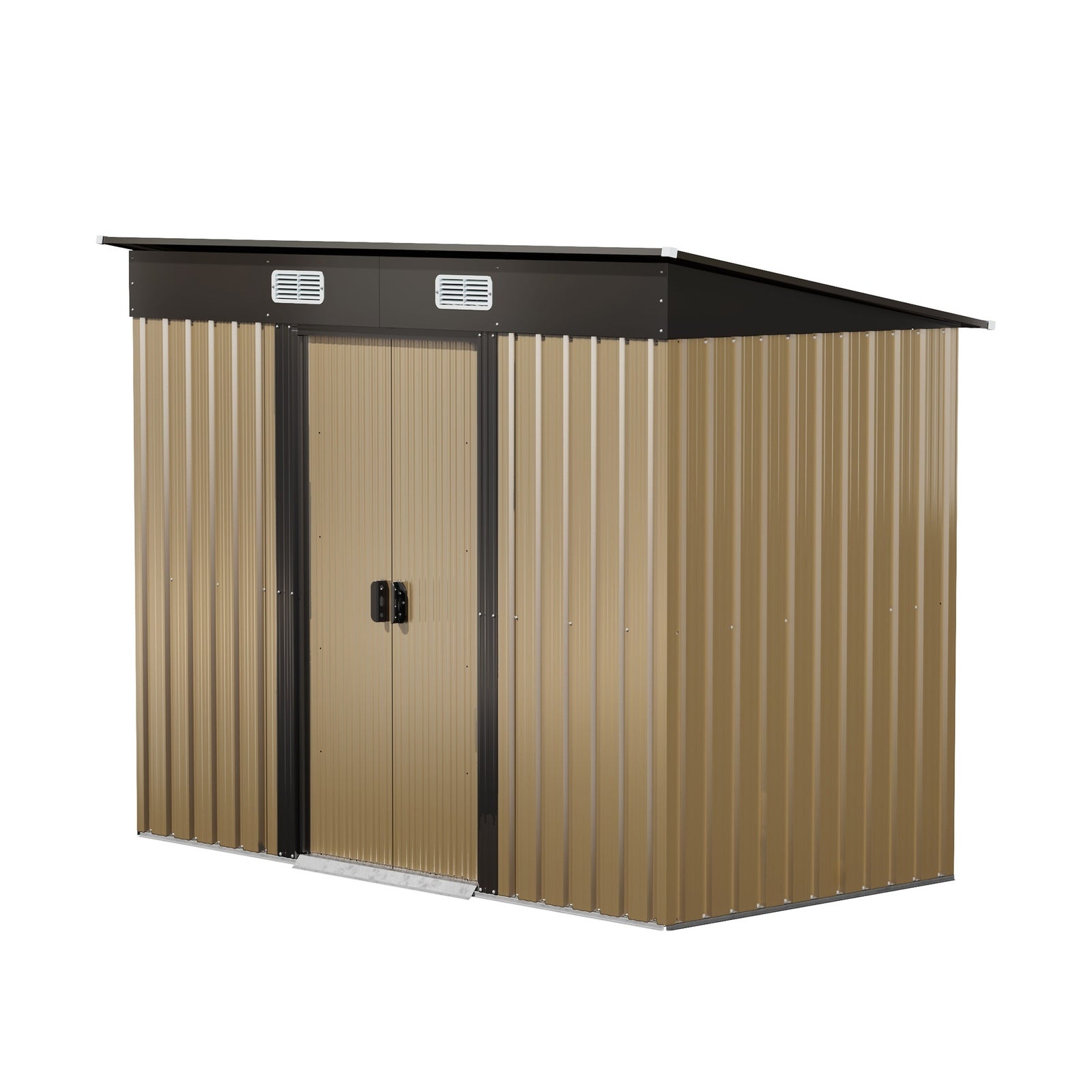 Livsip Garden Shed Outdoor Storage 2.38x1.31M Tool Workshop Cabin Steel House - Sunyee
