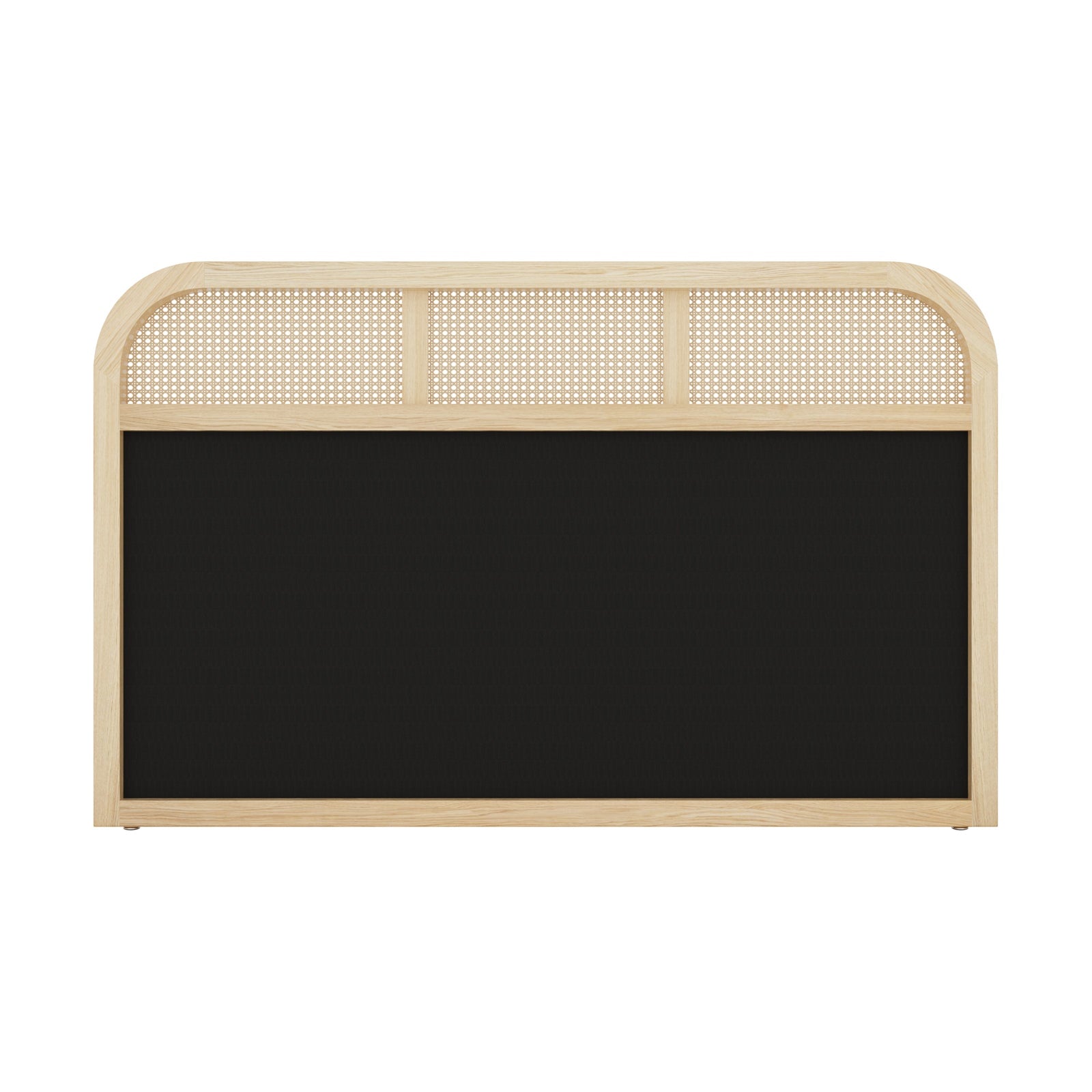Oikiture Bed Head Headboard Queen Size Rattan Bedboard Natural - Sunyee