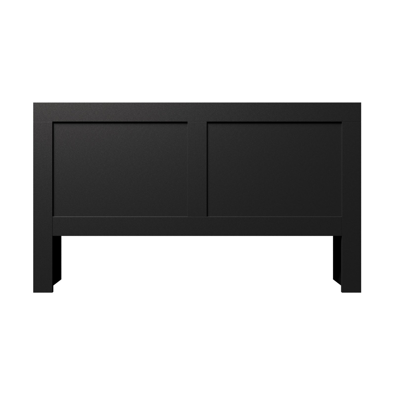 Oikiture Headboard Bed Head King Size Bedhead with Storage Shelves Black - Sunyee
