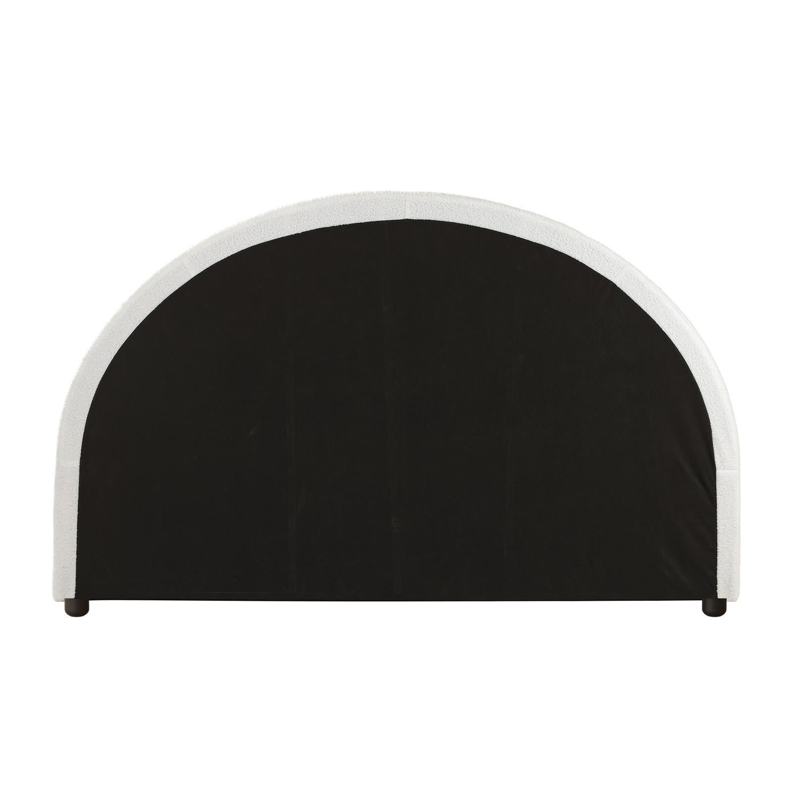 Oikiture Bed Head Double Size Headboard Bedhead Boucle White - Sunyee