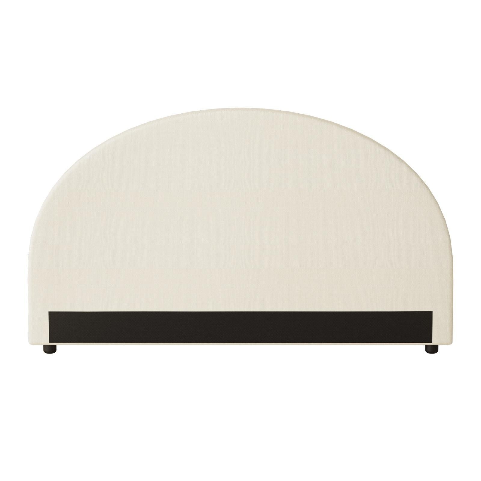 Oikiture Bed Head Queen Size Headboard Bedhead Fabric Beige - Sunyee