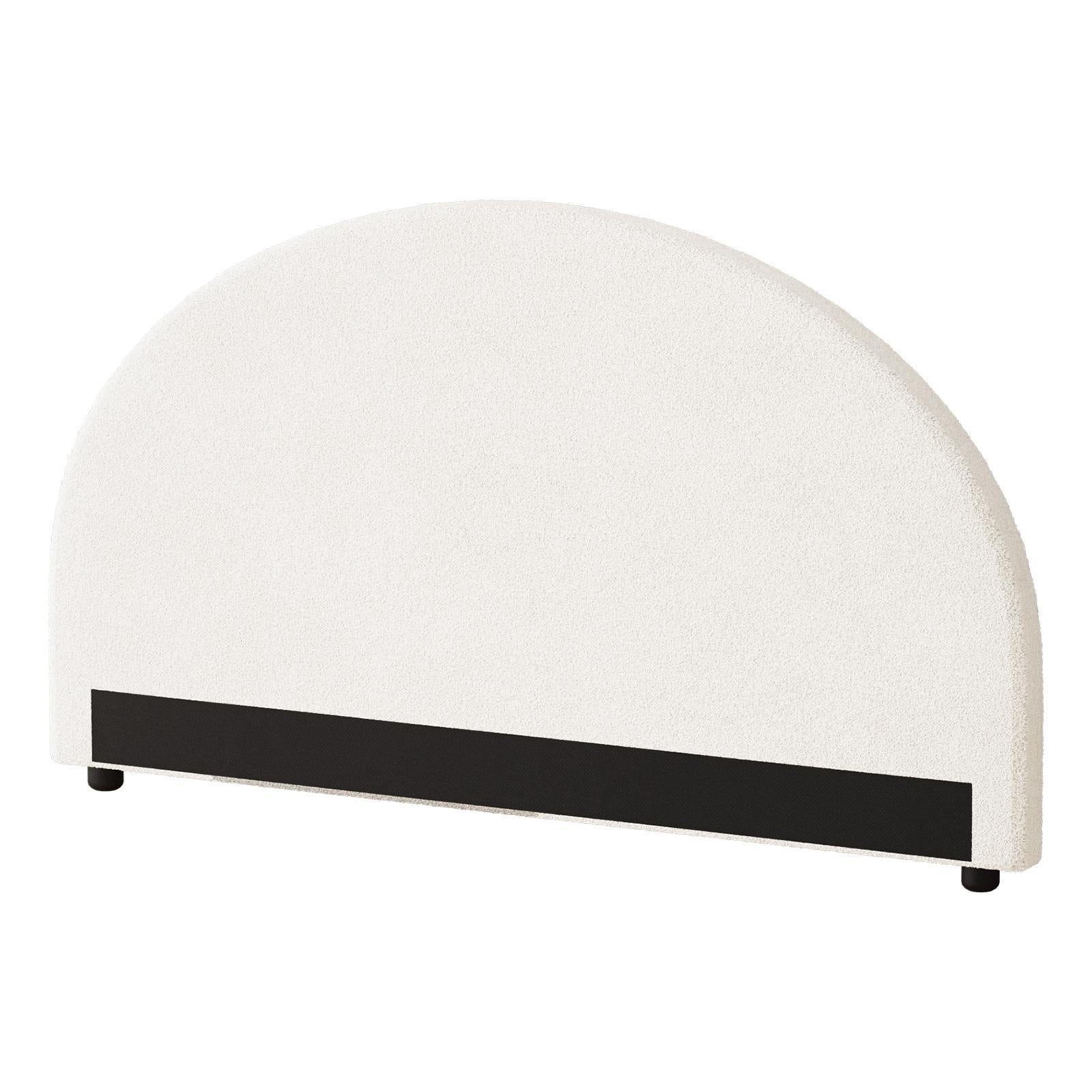 Oikiture Bed Head Queen Size Headboard Bedhead Boucle White - Sunyee