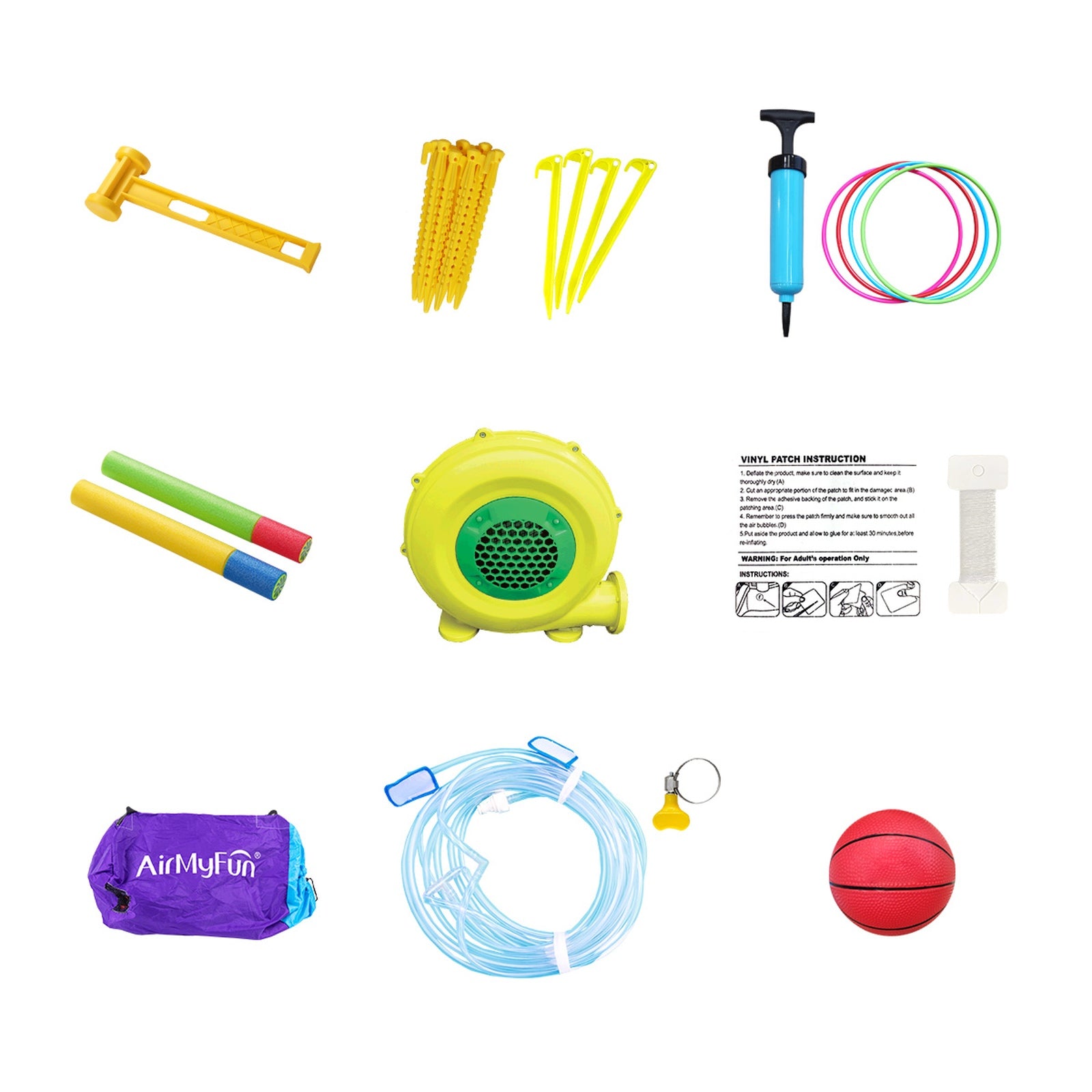 Airmyfun Inflatable Water Park Kids Giant Bouncy Castle Pool Slides Play Centre