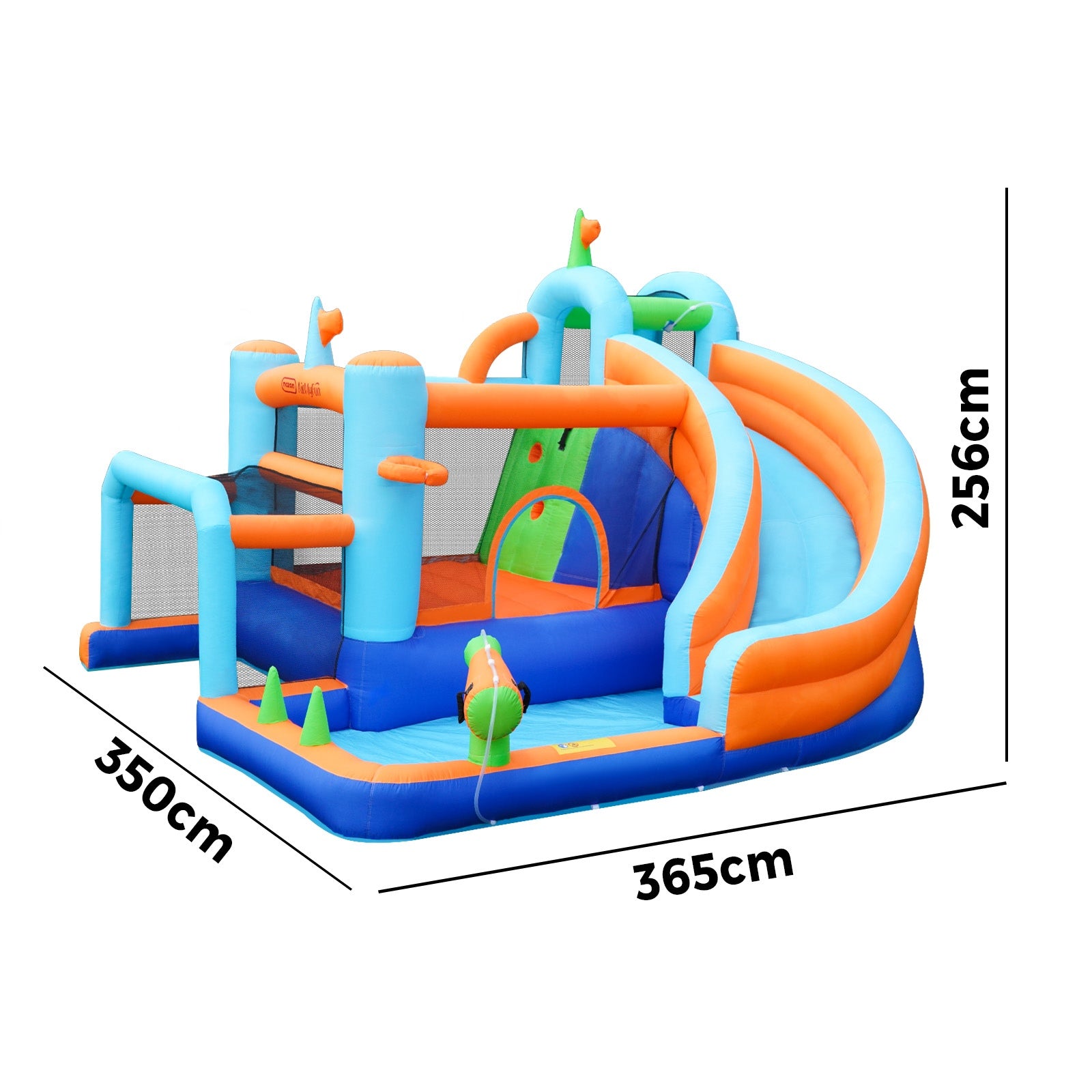 AirMyFun 9-IN-1 Inflatable Water Park Jumping Castle Soccer Goalpost Blower - Sunyee