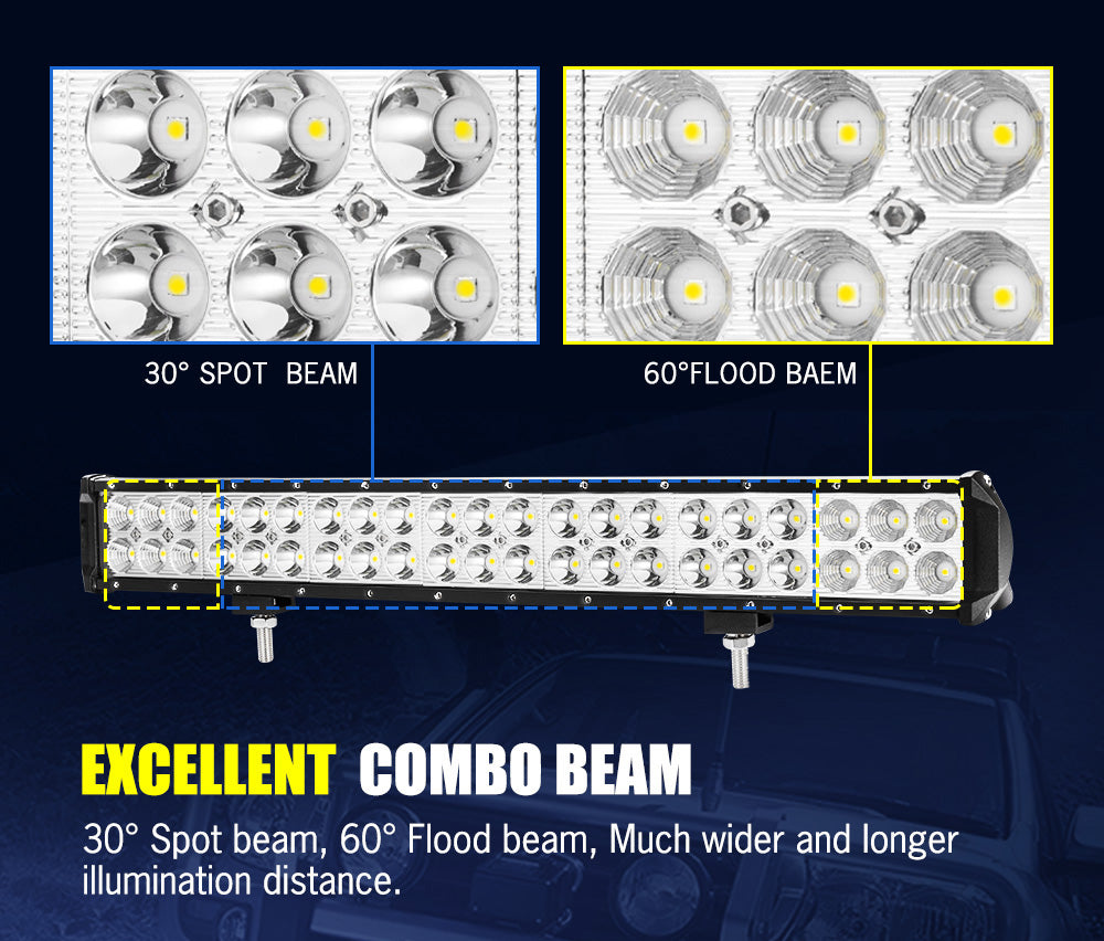 Lightfox 20inch Led Light Bar 1 Lux @ 400M IP68 6,990 Lumens - Sunyee