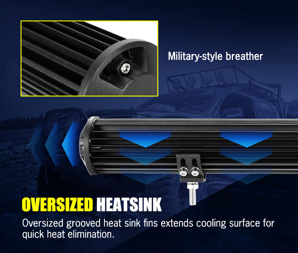 Lightfox 20inch Led Light Bar 1 Lux @ 400M IP68 6,990 Lumens - Sunyee