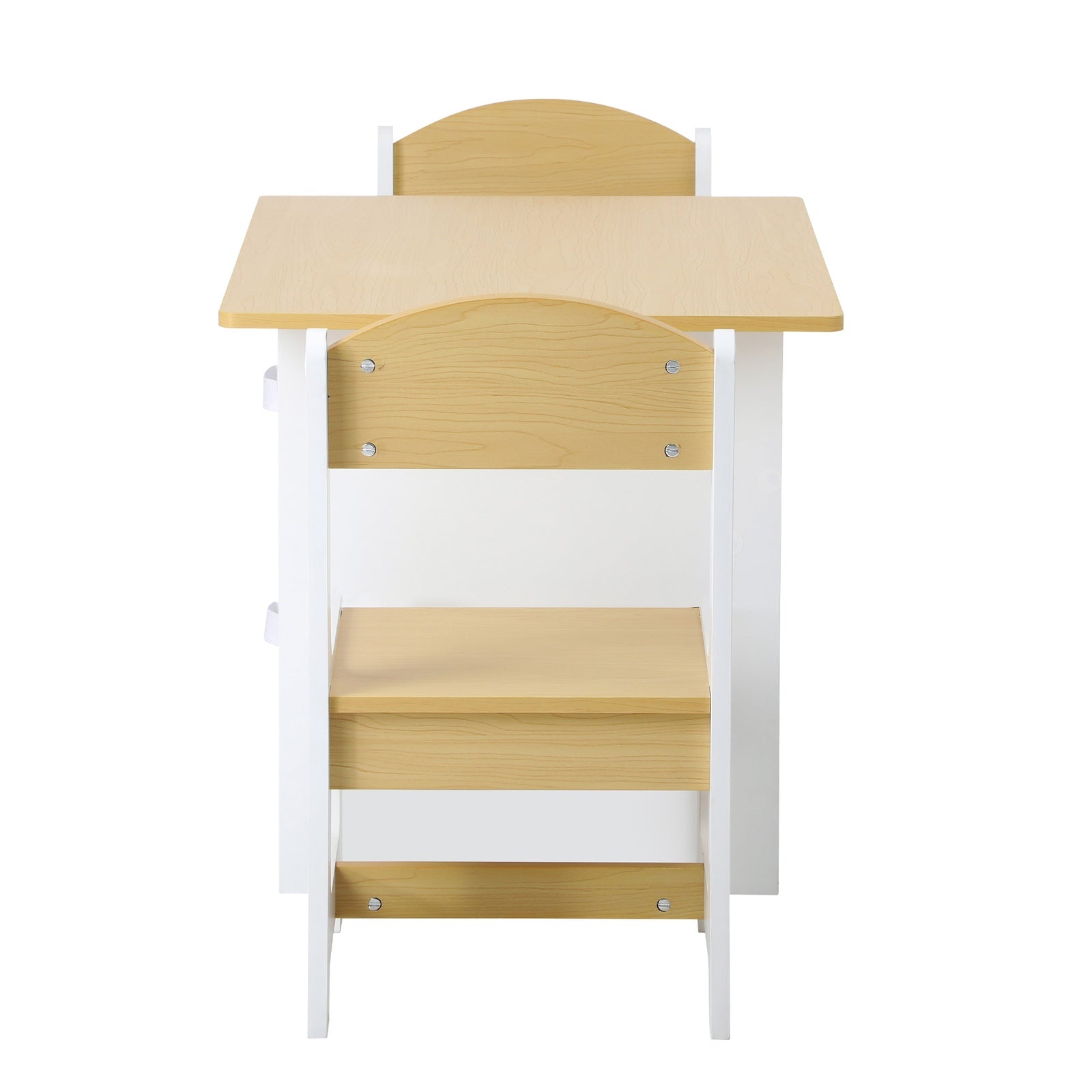 Oikiture Kids Table and Chairs Set Wooden Play Study Desk with Toy Storage Box - Sunyee