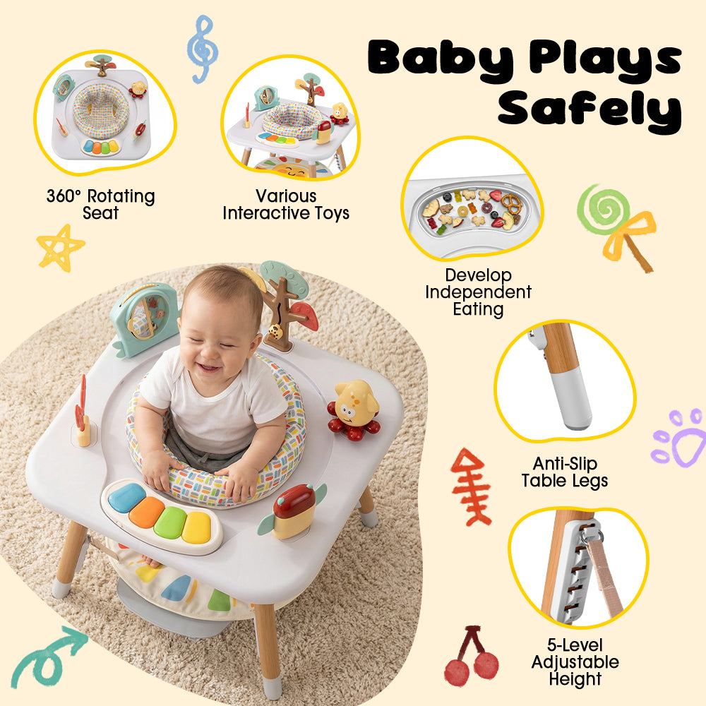 PlayPals Baby Activity Center Jumper 360° Rotary Seat 5 Adjustable Heights - Sunyee