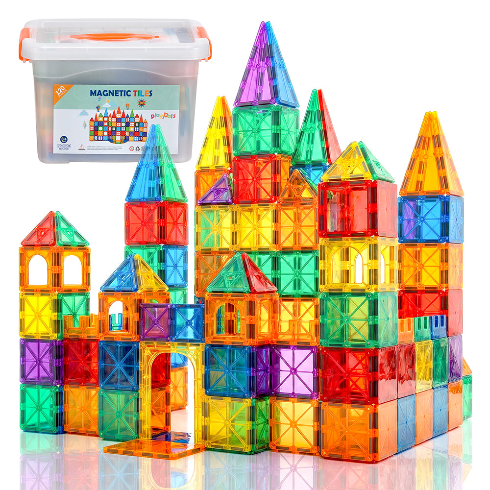 Playpals Kids Magnetic Tiles Blocks Building Educational Toys Child Gift - Sunyee