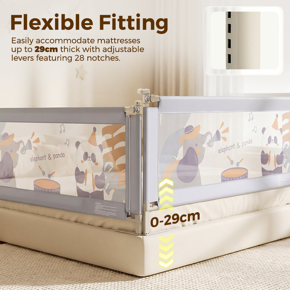 Playpals Baby Bed Rail S/M/L Height Adjustable Kids Safety Toddler Protect
