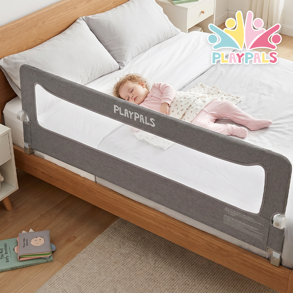 PlayPals Baby Bed Rail 150/180/200CM Cationic Fabric Folding Safety Protect