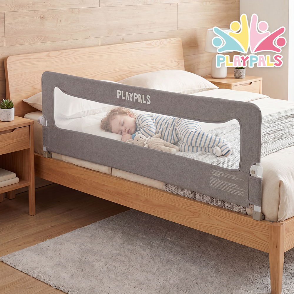 PlayPals Baby Bed Rail 150/180/200CM Cationic Fabric Folding Safety Protect