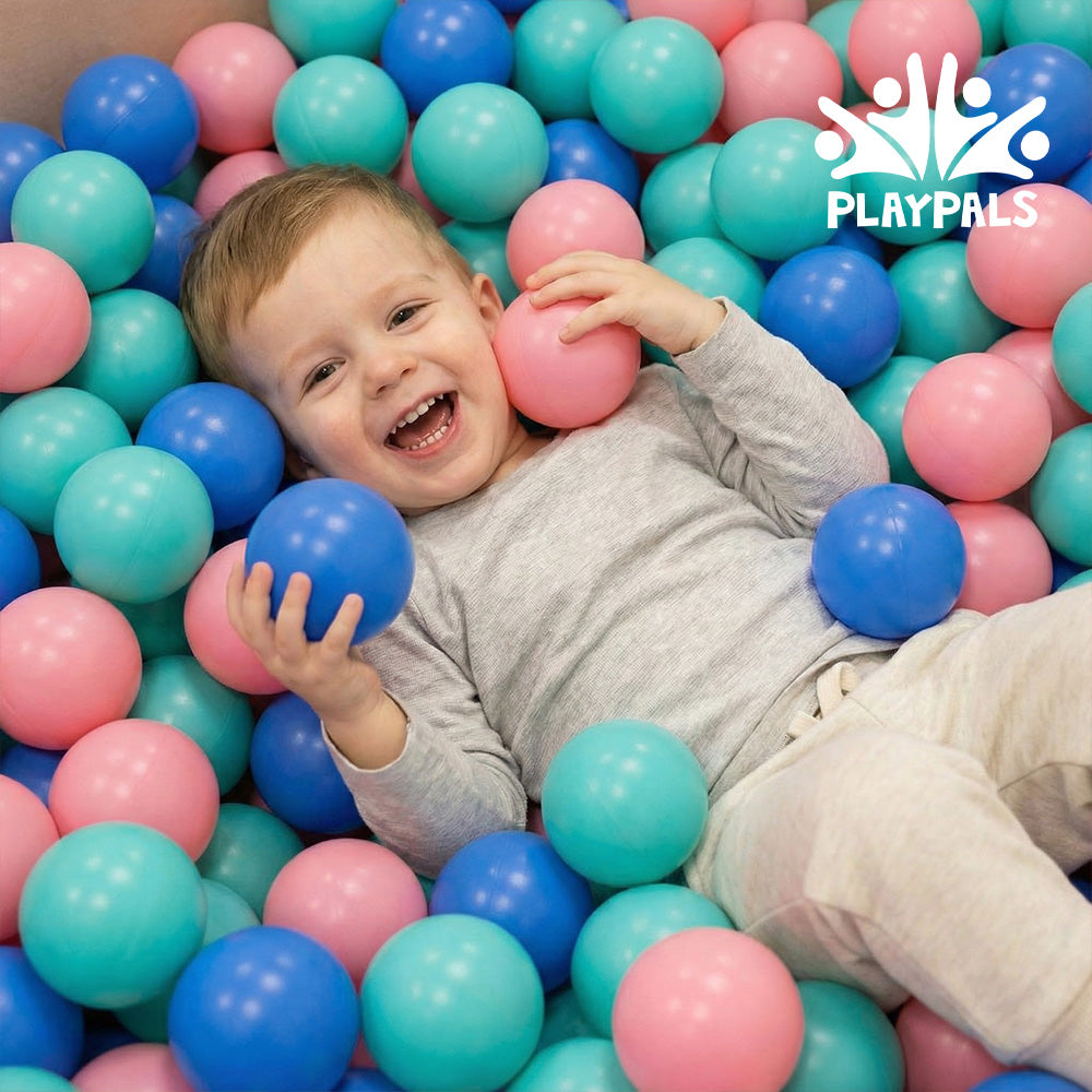PlayPals 300 Pcs Ball Pit Balls BPA Free Plastic Balls with Storage Bag