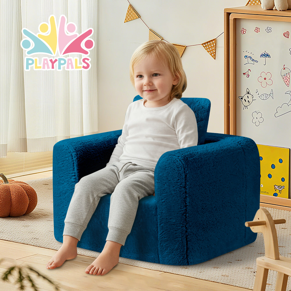 Playpals Kid Sofa Play Couch with Pillow High Back Toddler Chair Sofa - Sunyee