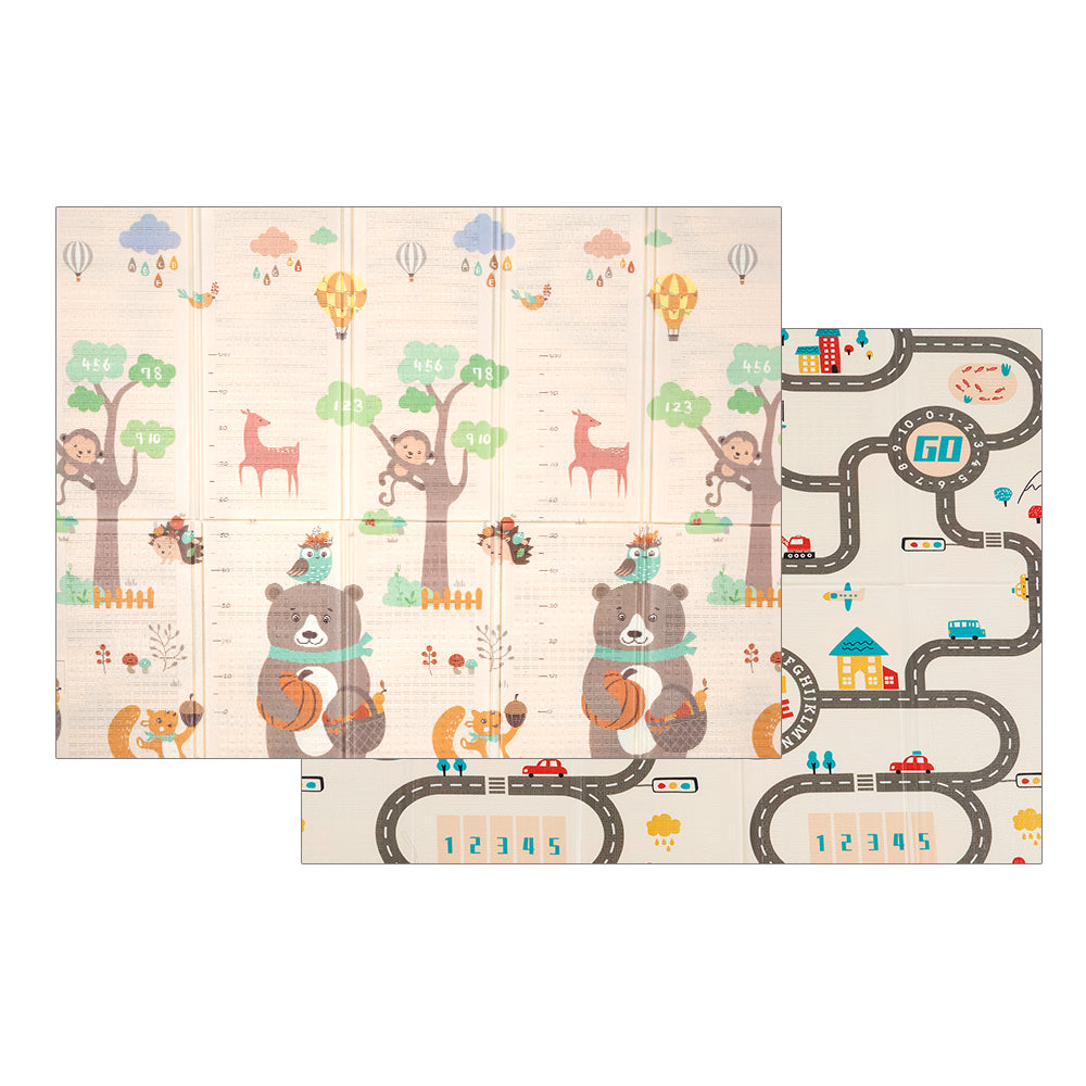 Playpals Kids Play Mat Baby Crawling Double Folding XPE Foam Pad Non-slip Carpet - Sunyee