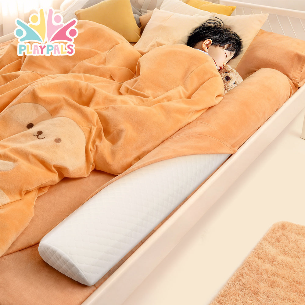 PlayPals Toddlers Bed Bumper 2 Pack w/ Waterproof Flap Bottom & Handle - Sunyee