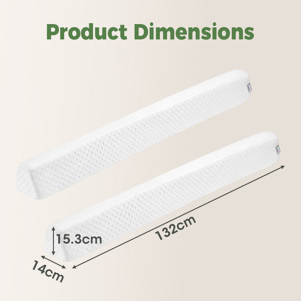 PlayPals Toddlers Bed Bumper 2 Pack 132CM Foam Safety Bed Guard Rail