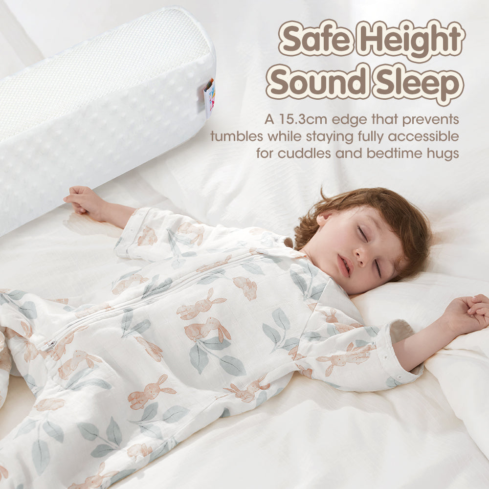 PlayPals Toddlers Bed Bumper 2 Pack 132CM Foam Safety Bed Guard Rail - Sunyee