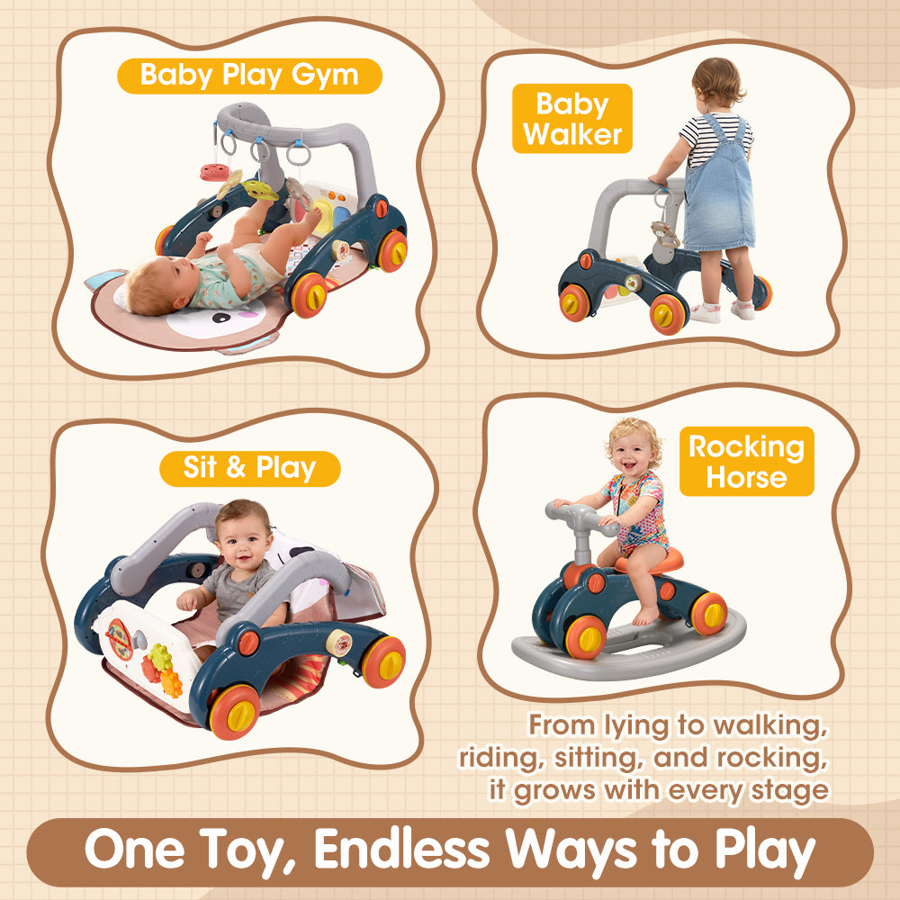 PlayPals 7-in-1 Baby Play Mat Tummy Time Activity Mat with Play Piano - Sunyee