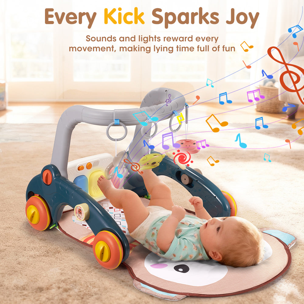 PlayPals 7-in-1 Baby Play Mat Tummy Time Activity Mat with Play Piano - Sunyee