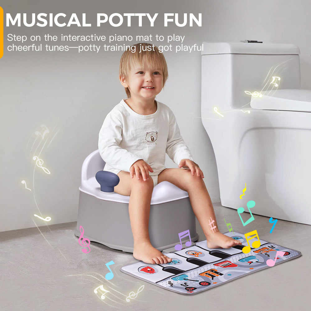 PlayPals 3-in-1 Potty Training Toilet with Interactive Musical Mat - Sunyee