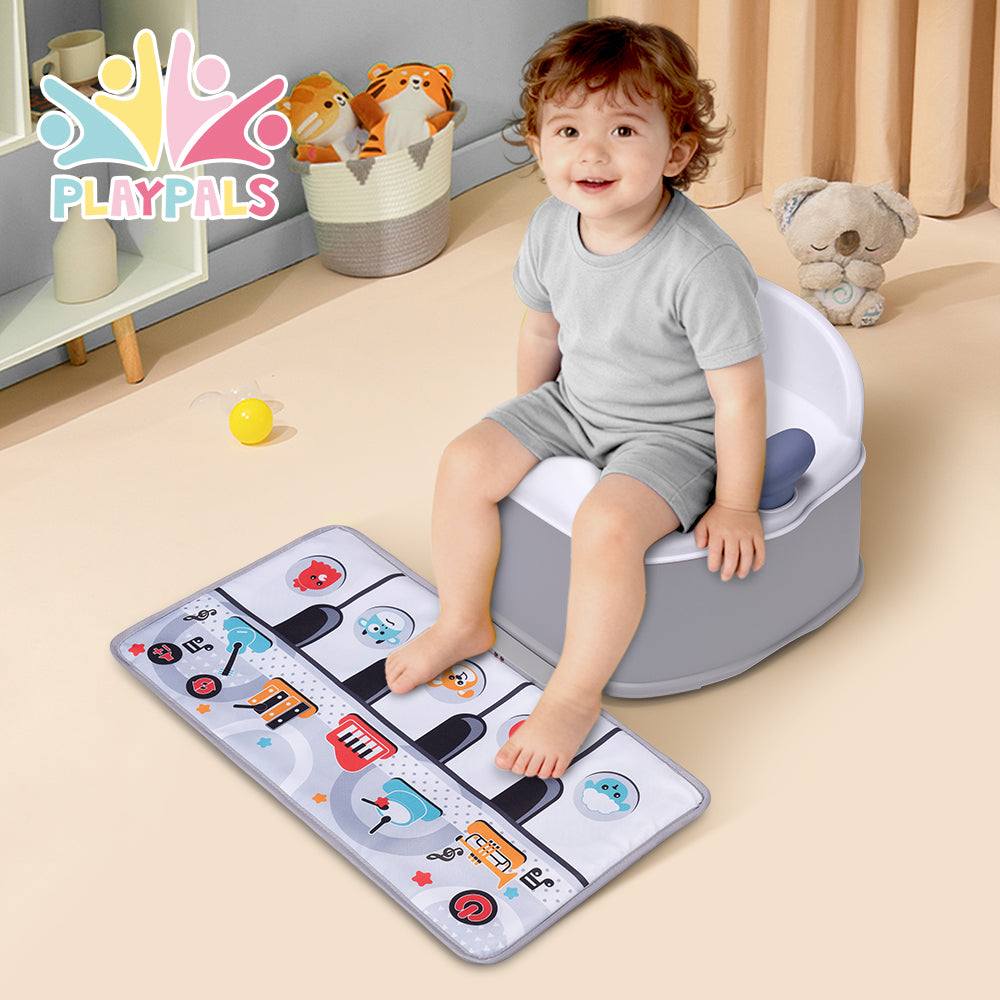 PlayPals 3-in-1 Potty Training Toilet with Interactive Musical Mat - Sunyee