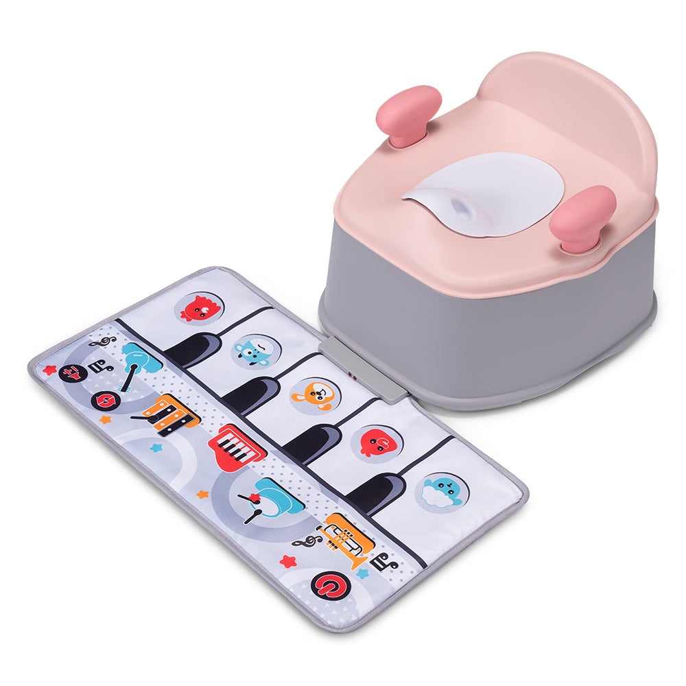 PlayPals 3-in-1 Potty Training Toilet with Interactive Musical Mat - Sunyee