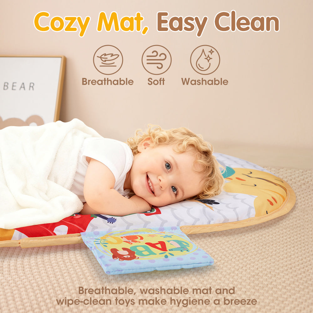 PlayPals 7-in-1 Baby Play Mat Tummy Time Activity Mat with Play Piano - Sunyee