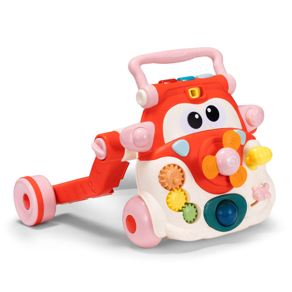 PlayPals 3-in-1 Baby Walker Cycle Scooter w/ Music 90° Rotating Head - Sunyee